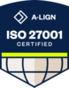 ISO 27001 certified by A-LIGN